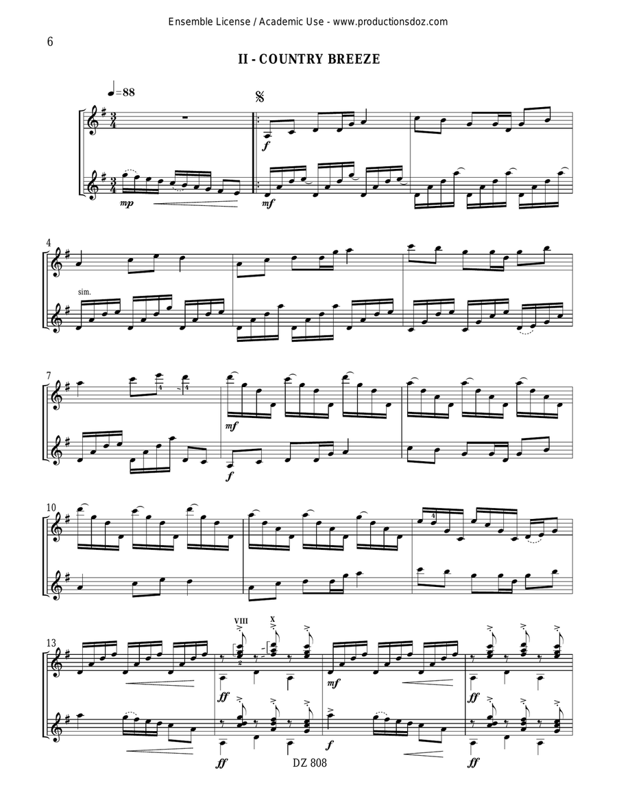 Weather Music Weather Music Classical Guitar scores gallery preview page 6