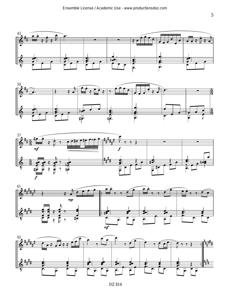 Changes Changes Clarinet scores gallery preview page 5