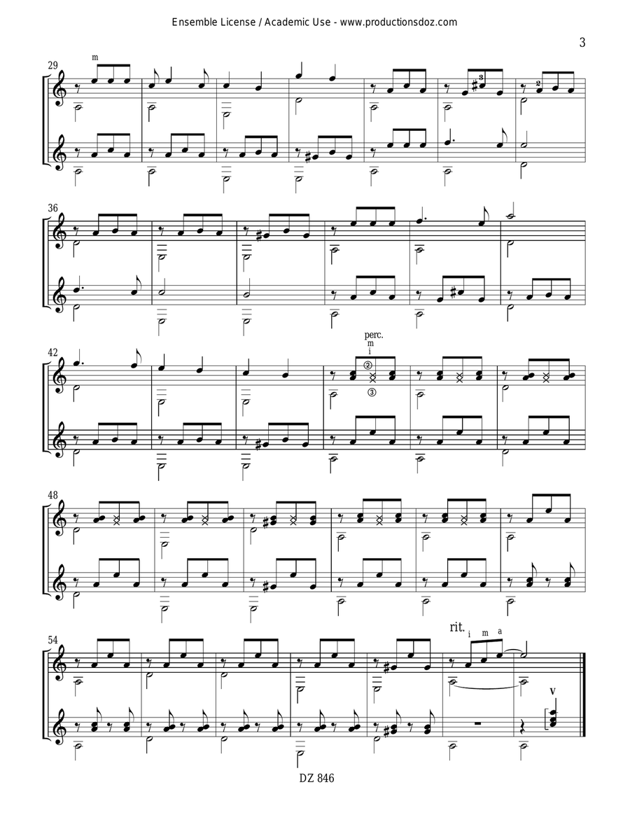 Brésil en duo Brésil en duo Classical Guitar scores gallery preview page 3