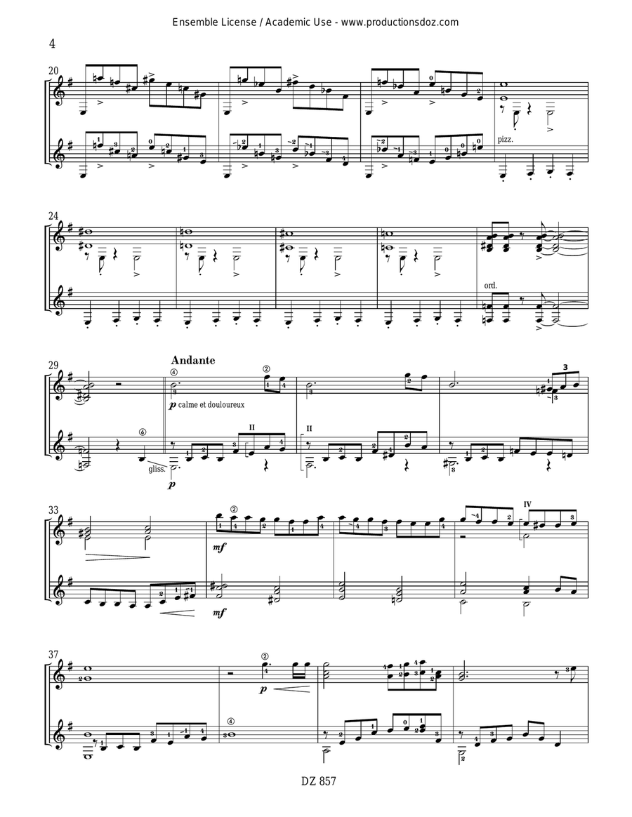 Idée fixe Idée fixe Classical Guitar scores gallery preview page 4
