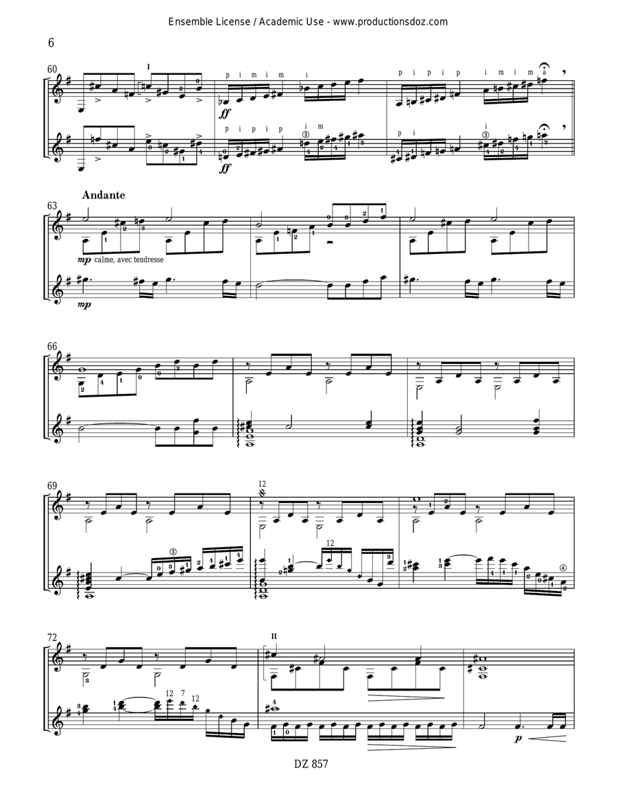 Idée fixe Idée fixe Classical Guitar scores gallery preview page 6