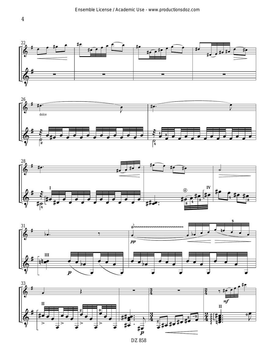 D'un soleil, la nuit... D'un soleil, la nuit... Flute scores gallery preview page 4