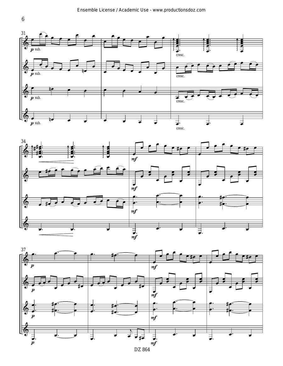 PartiTango PartiTango Guitar Ensemble scores gallery preview page 6