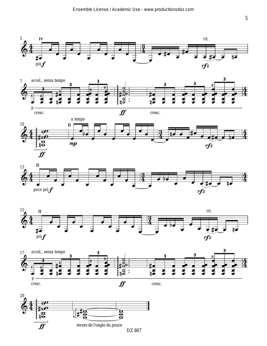 13 Préludes 13 Préludes Classical Guitar scores gallery preview page 5