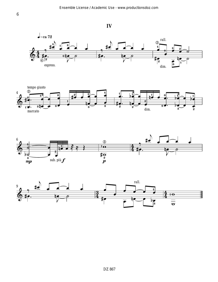 13 Préludes 13 Préludes Classical Guitar scores gallery preview page 6