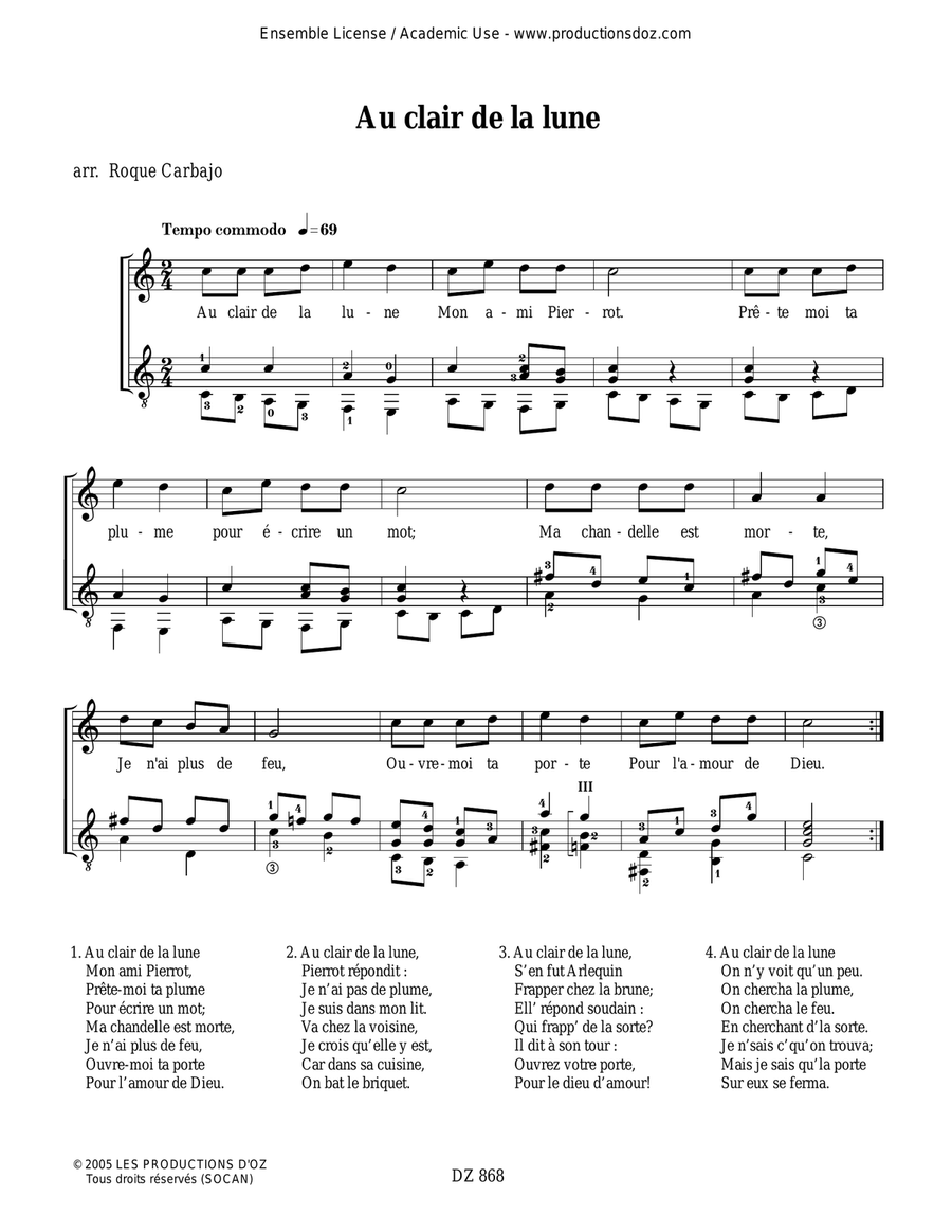Les plus belles chansons du temps passé Classical Guitar scores gallery preview page 2