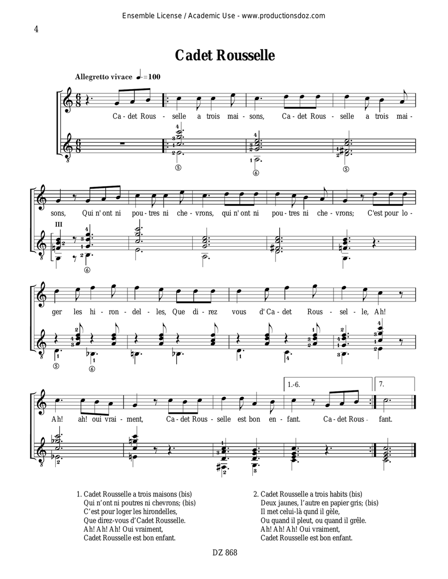 Les plus belles chansons du temps passé Classical Guitar scores gallery preview page 4