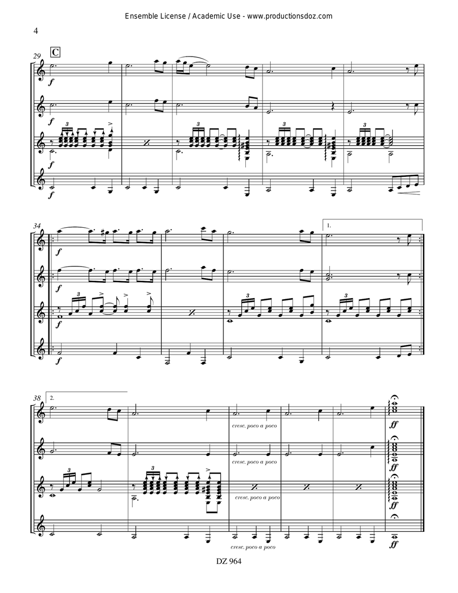 El condor pasa El condor pasa Guitar Ensemble scores gallery preview page 4
