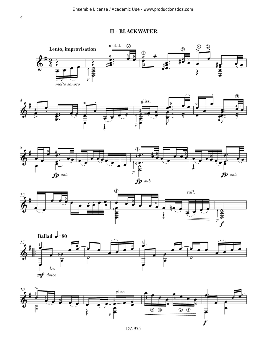 Joyce's Suite Joyce's Suite Classical Guitar scores gallery preview page 4
