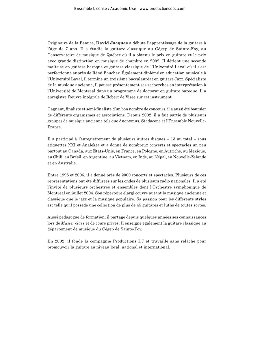 8 mélodies et airs italiens Classical Guitar scores gallery preview page 3