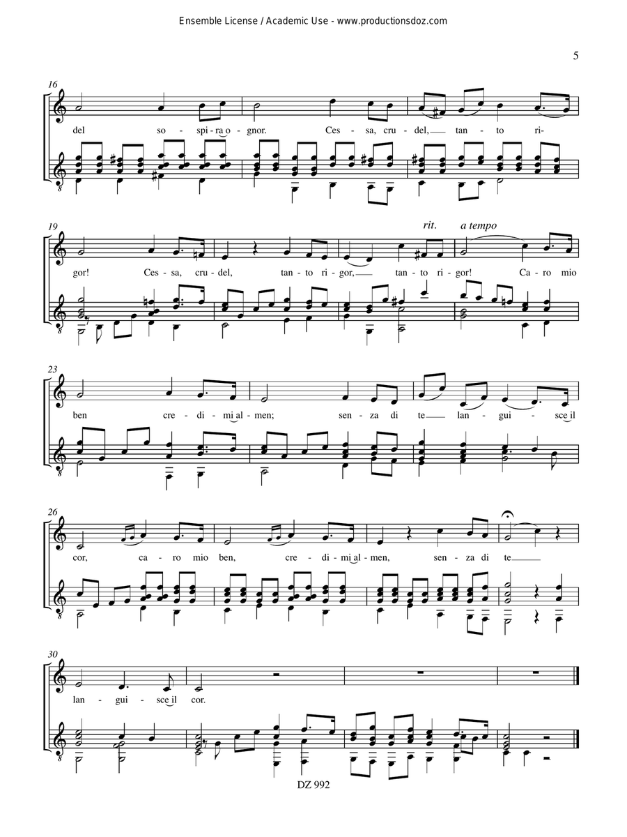 8 mélodies et airs italiens Classical Guitar scores gallery preview page 5