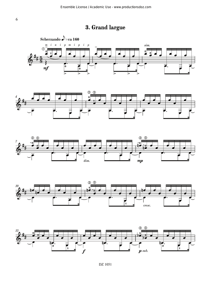 Rivages Rivages Classical Guitar scores gallery preview page 6