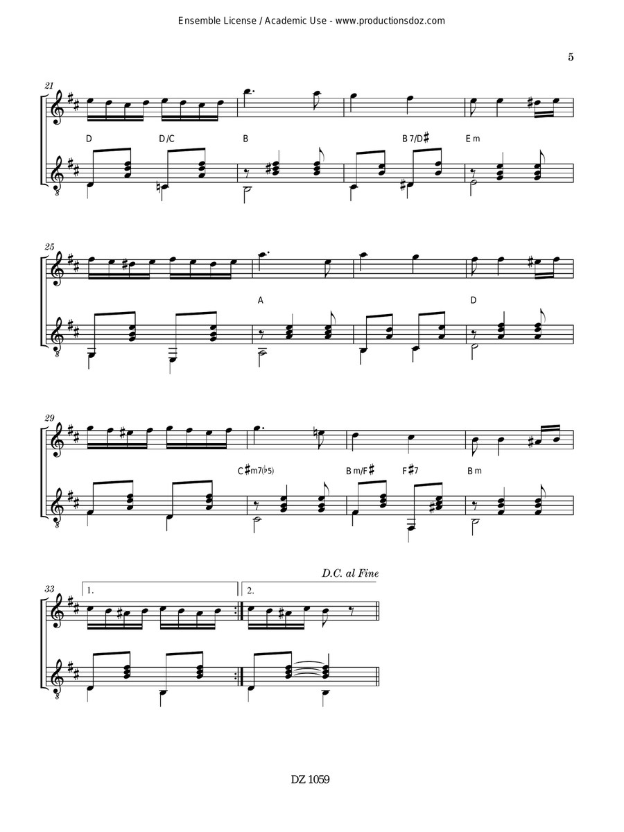 Collection du musicien pigiste, Musique d'ambiance, vol. 2 by Various Violin - Digital Sheet Music page 5
