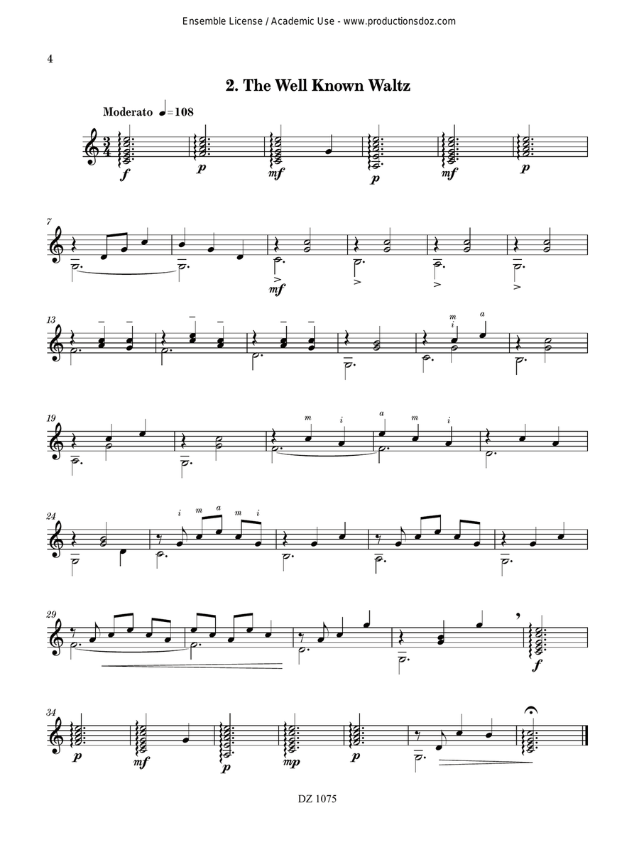 Wanderings Wanderings Classical Guitar scores gallery preview page 4