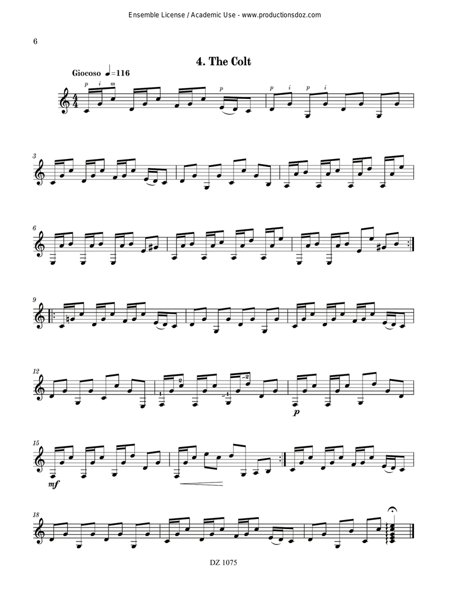 Wanderings Wanderings Classical Guitar scores gallery preview page 6