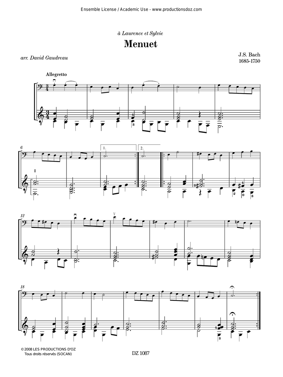 Trois pièces faciles (Bach, Handel, Haydn) Cello scores gallery preview page 3