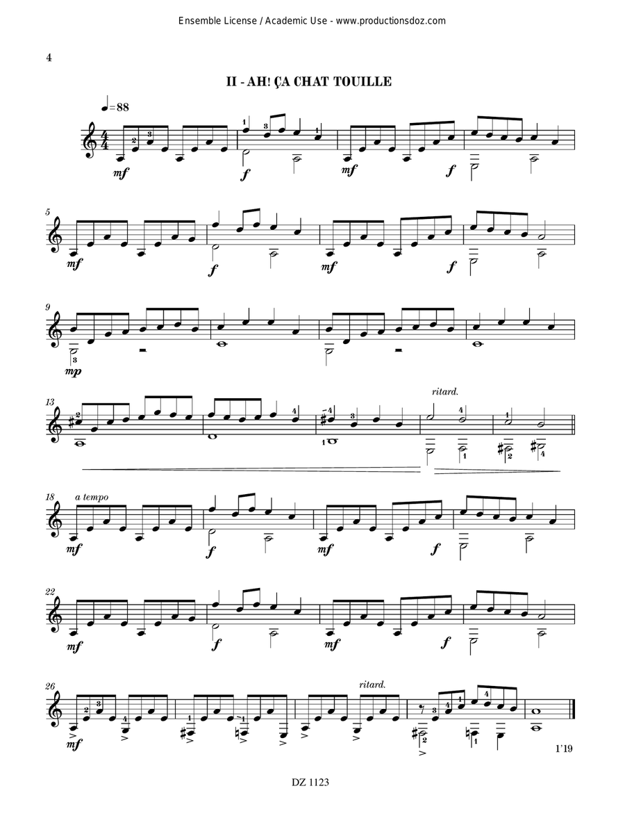 10 chats pitres, vol. 1 10 chats pitres, vol. 1 Classical Guitar scores gallery preview page 4
