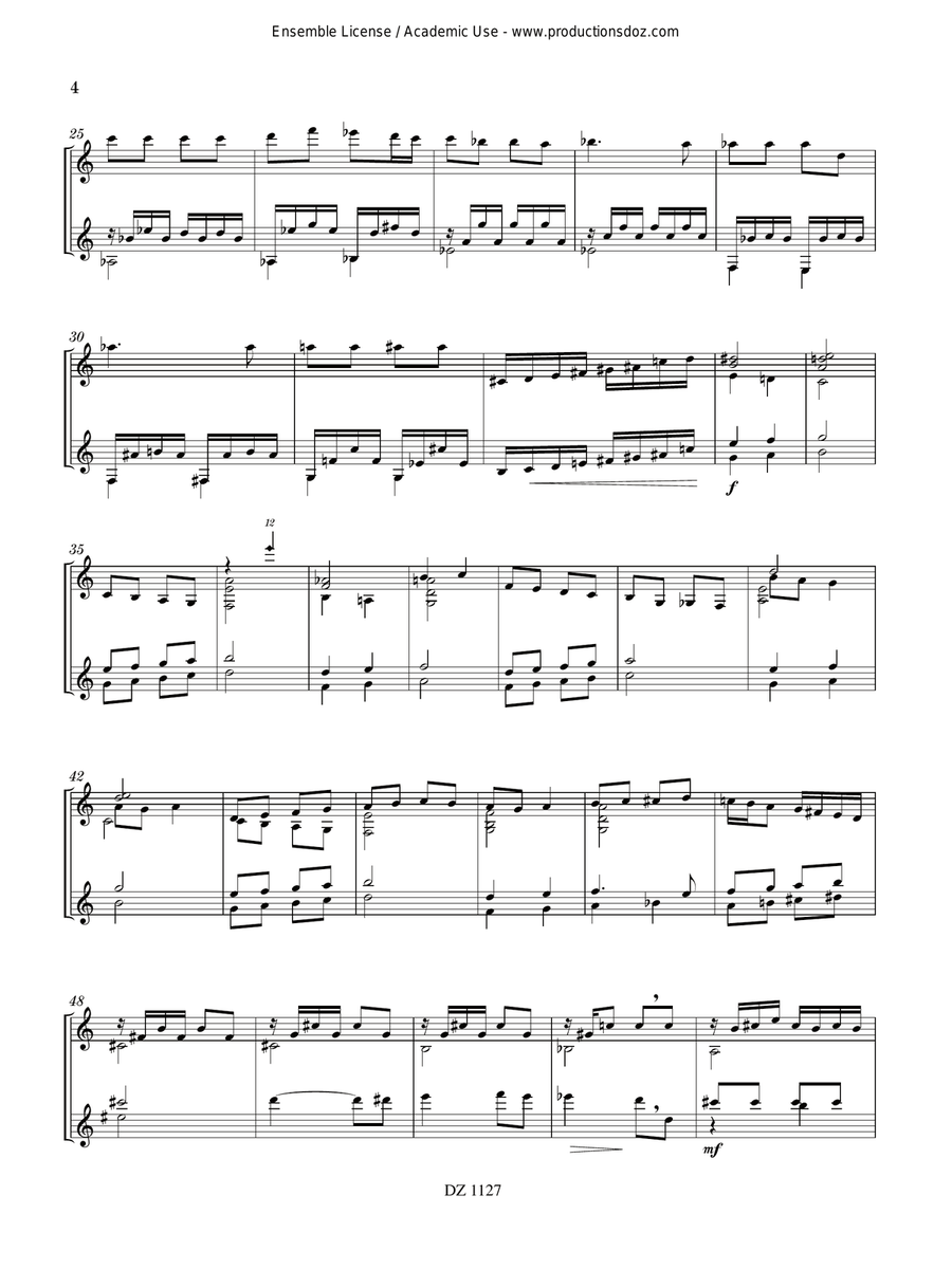 2 espaces 2 espaces Classical Guitar scores gallery preview page 4