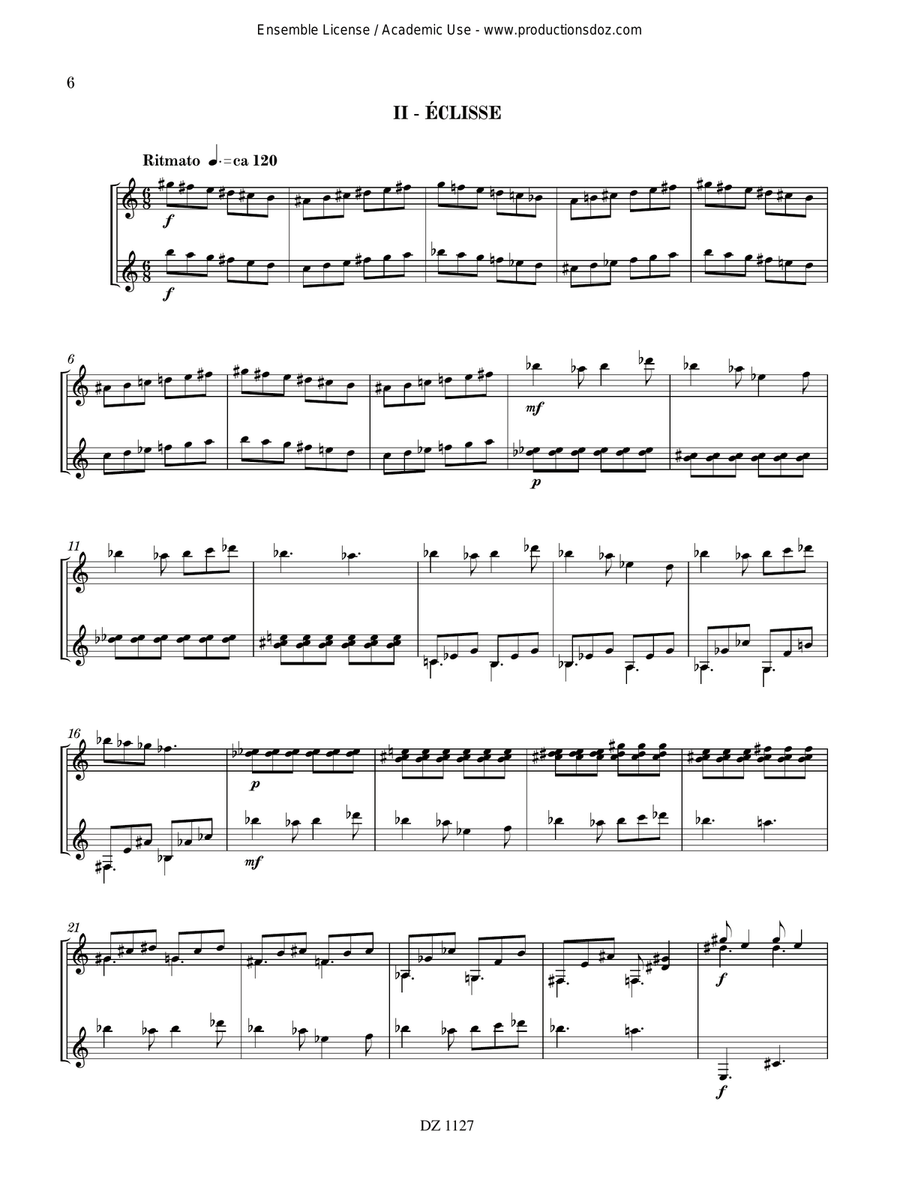 2 espaces 2 espaces Classical Guitar scores gallery preview page 6
