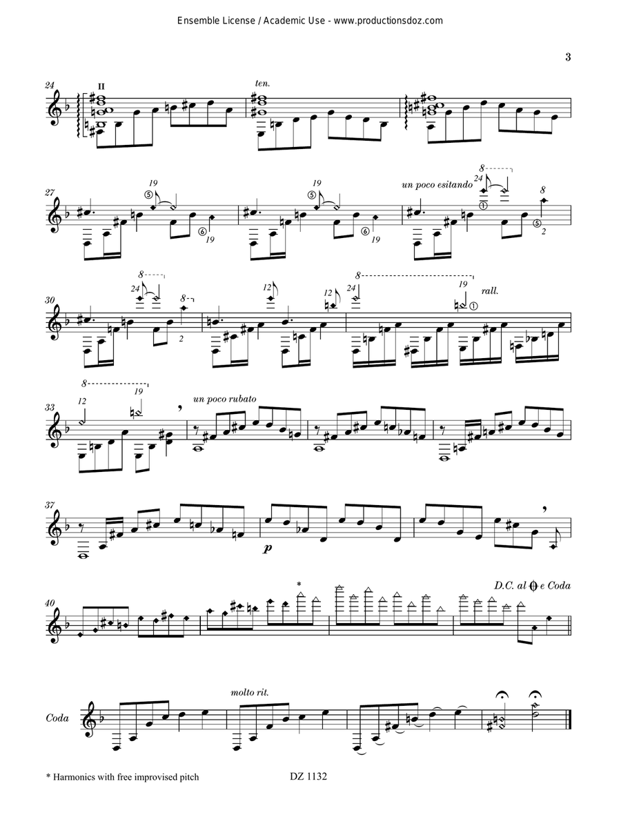 Trois prières Trois prières Classical Guitar scores gallery preview page 3