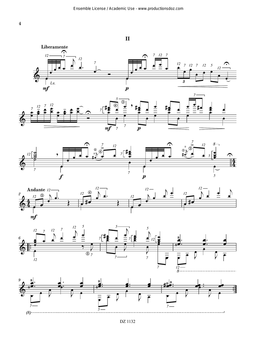 Trois prières Trois prières Classical Guitar scores gallery preview page 4