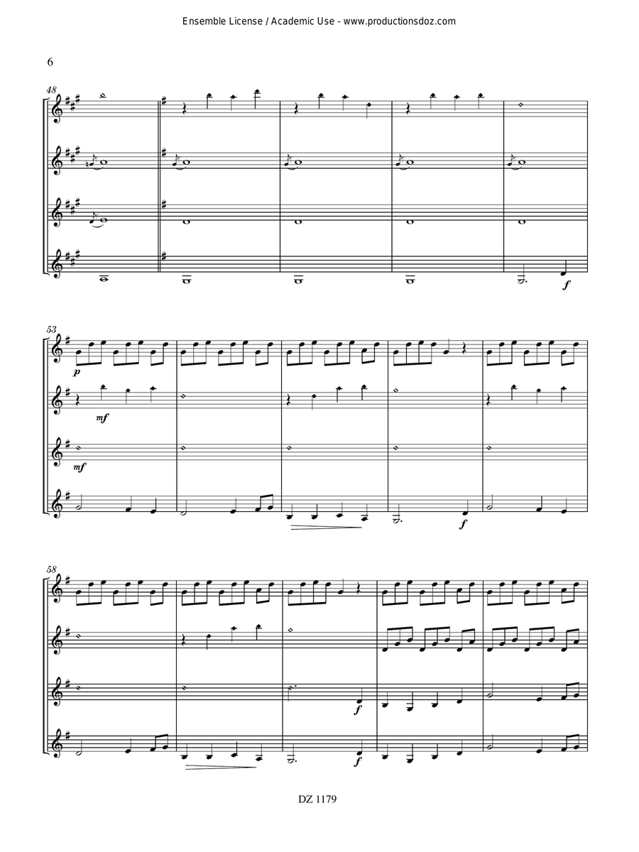 The Blue Bells of Scotland Guitar Ensemble scores gallery preview page 6