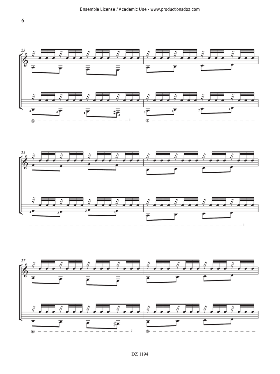 The Cheetah The Cheetah Classical Guitar scores gallery preview page 6