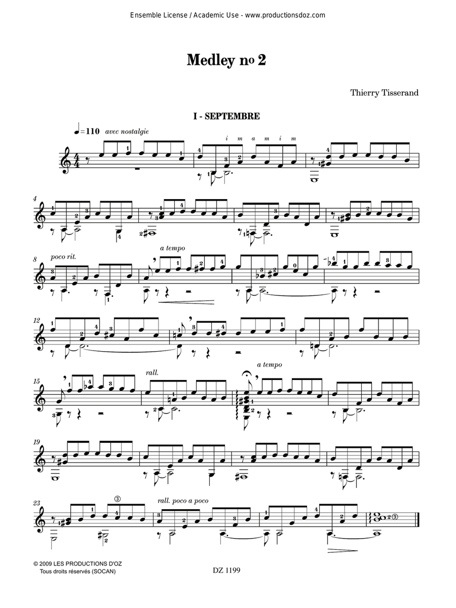 Medley No. 2 Medley No. 2 Classical Guitar scores gallery preview page 2