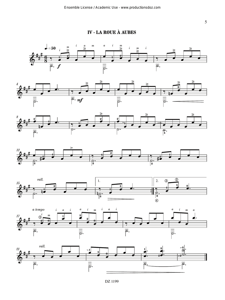 Medley No. 2 Medley No. 2 Classical Guitar scores gallery preview page 5