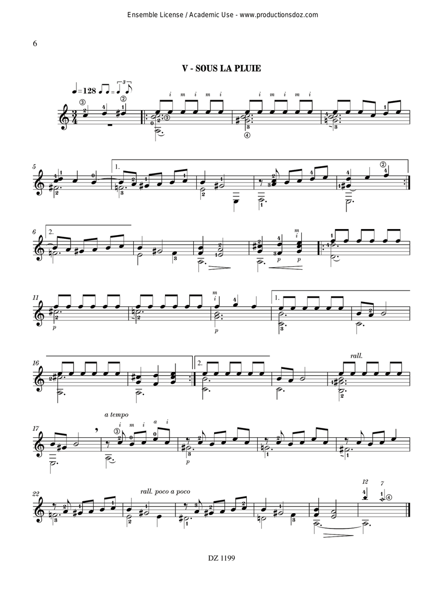 Medley No. 2 Medley No. 2 Classical Guitar scores gallery preview page 6