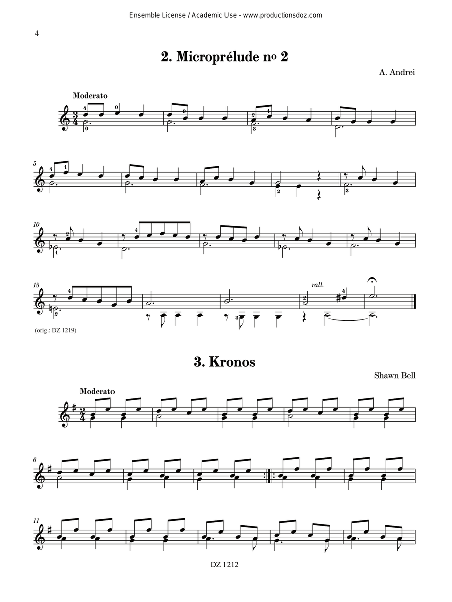 La guitare dans tous ses états, Série 2 - vol. 2 Classical Guitar scores gallery preview page 4