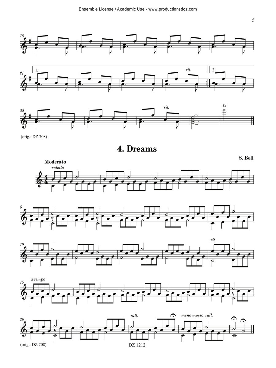 La guitare dans tous ses états, Série 2 - vol. 2 Classical Guitar scores gallery preview page 5