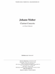 Clarinet Concerto No. 1