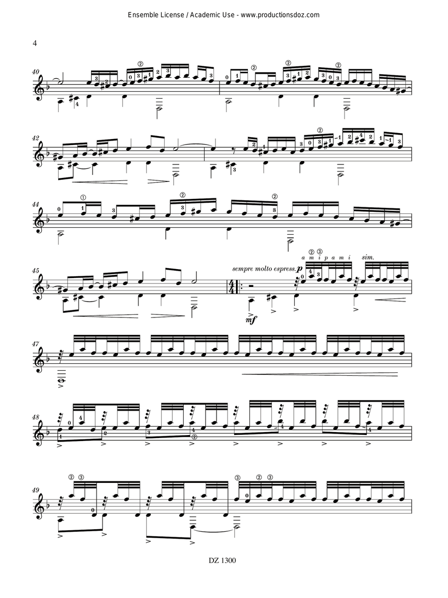 Carnatic Interlude Carnatic Interlude Classical Guitar scores gallery preview page 4