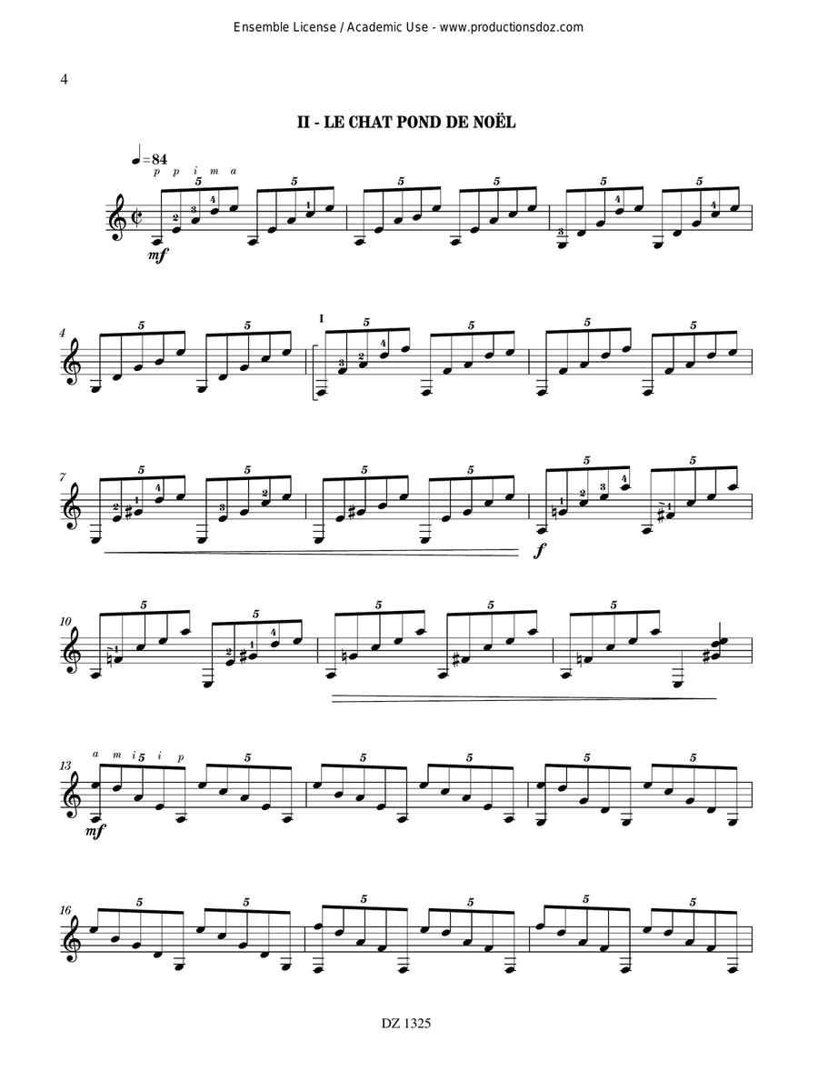 10 chats pitres, vol. 5 10 chats pitres, vol. 5 Classical Guitar scores gallery preview page 4