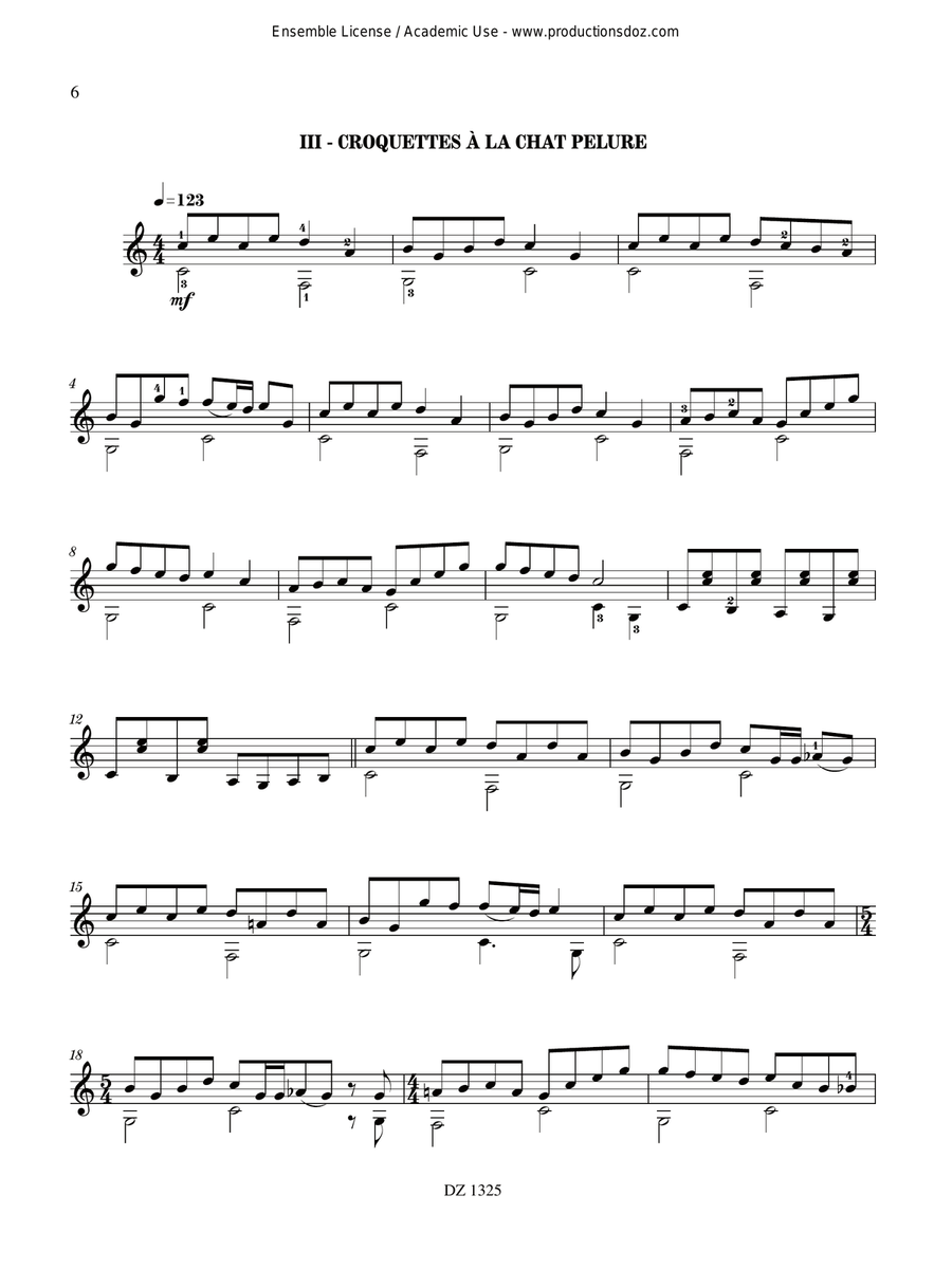 10 chats pitres, vol. 5 10 chats pitres, vol. 5 Classical Guitar scores gallery preview page 6