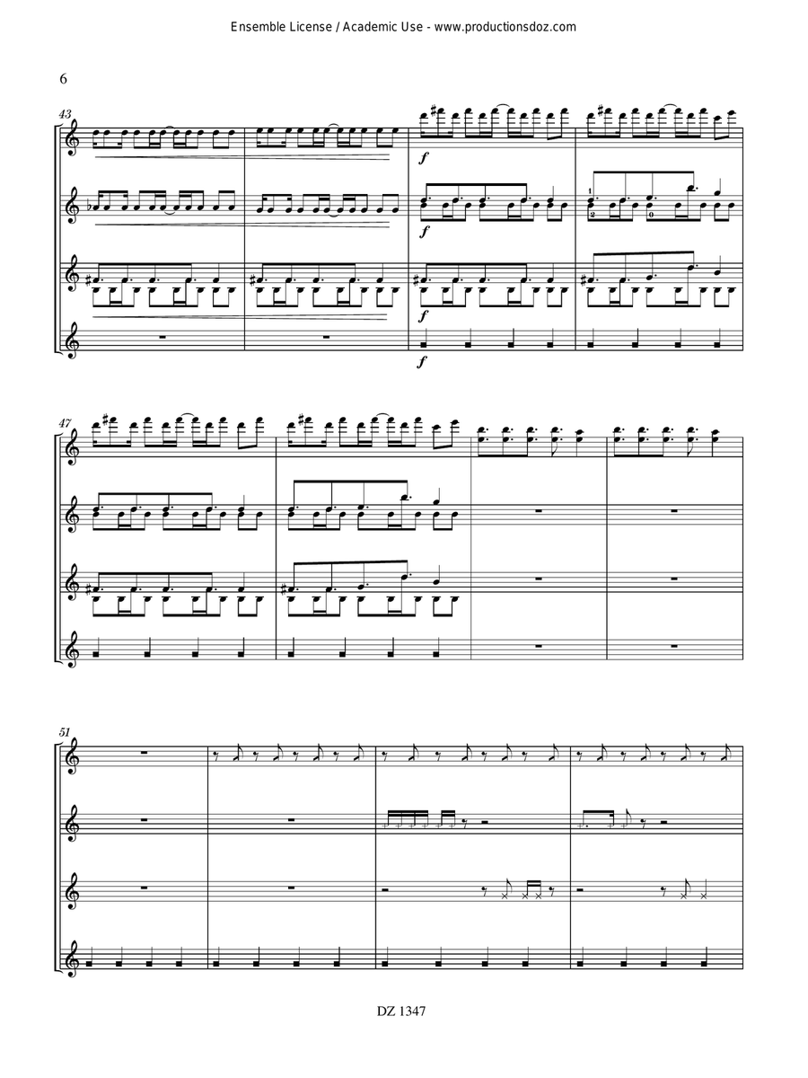 Pop Styles - Techno Pop Styles - Techno Guitar Ensemble scores gallery preview page 6