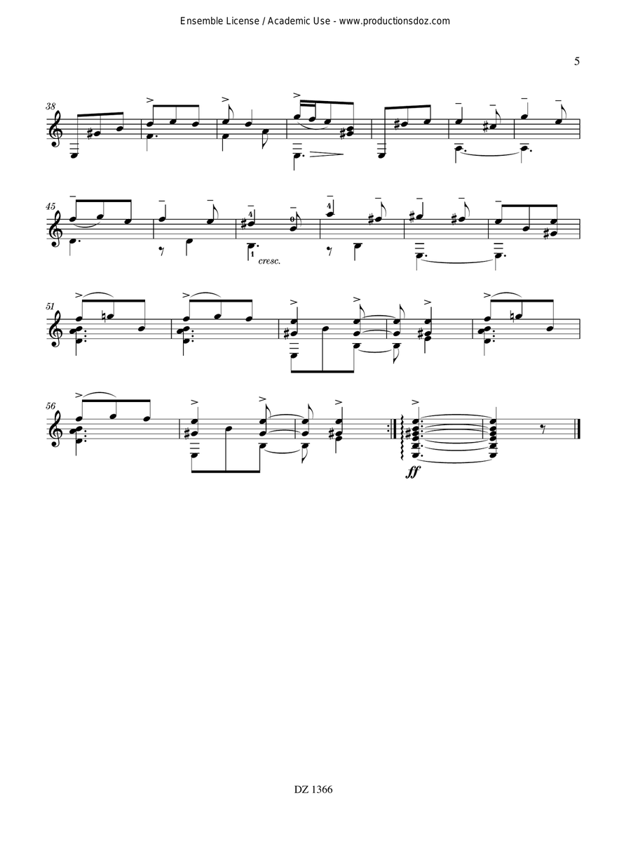 Album de vacances, vol. 6 / 8 Pièces caractéristiques Classical Guitar scores gallery preview page 5