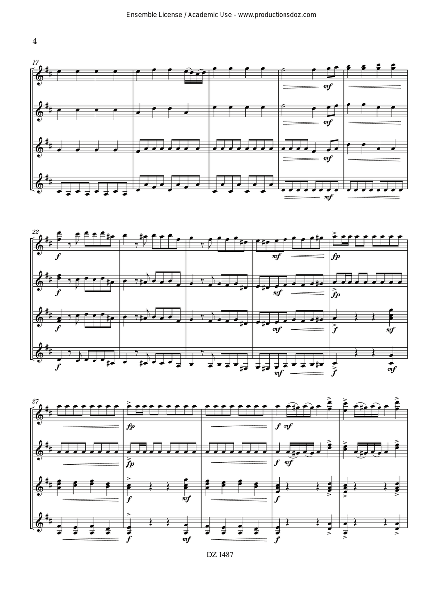 Sonate, Op. 15 Sonate, Op. 15 Guitar Ensemble scores gallery preview page 4