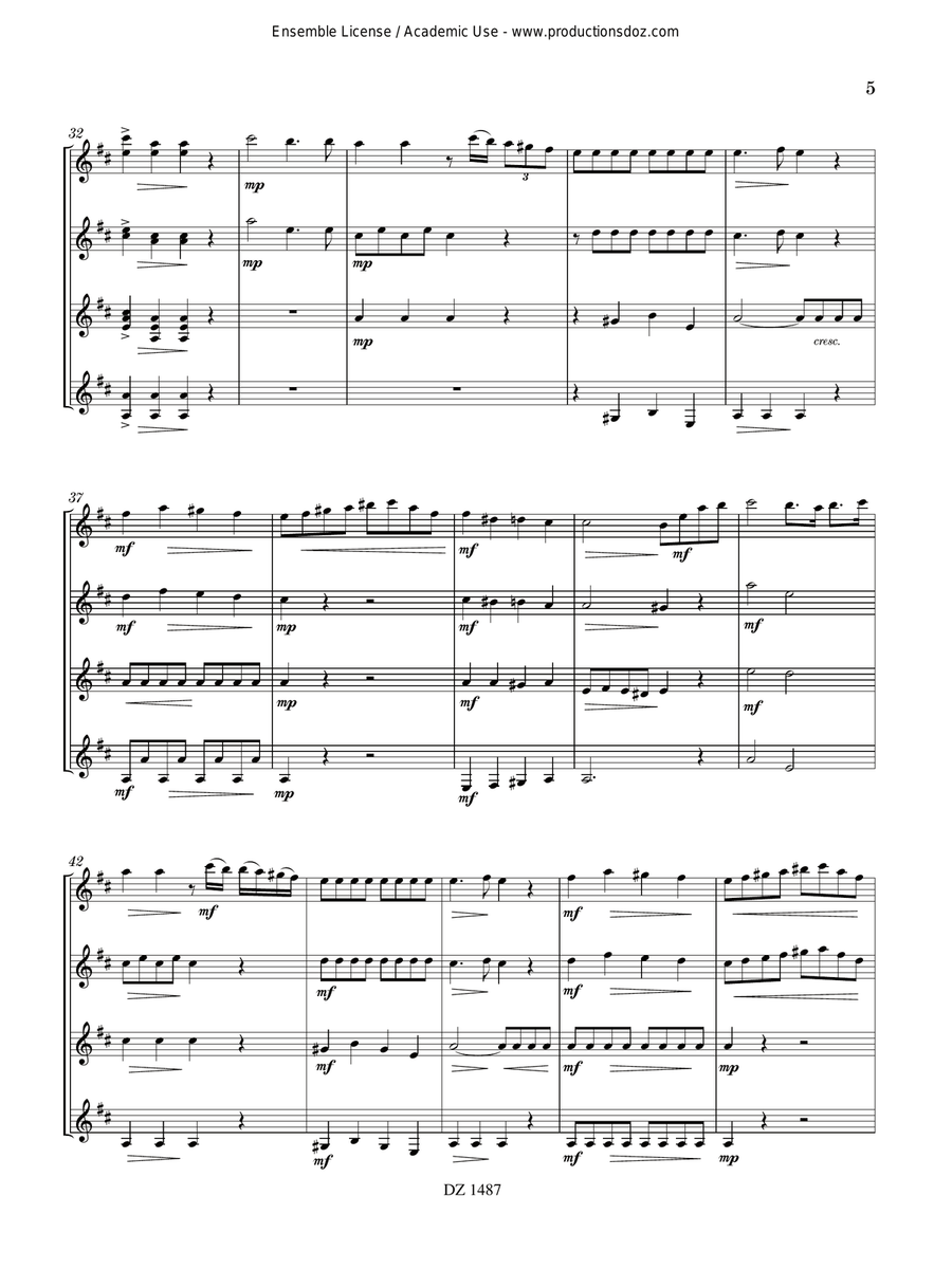 Sonate, Op. 15 Sonate, Op. 15 Guitar Ensemble scores gallery preview page 5