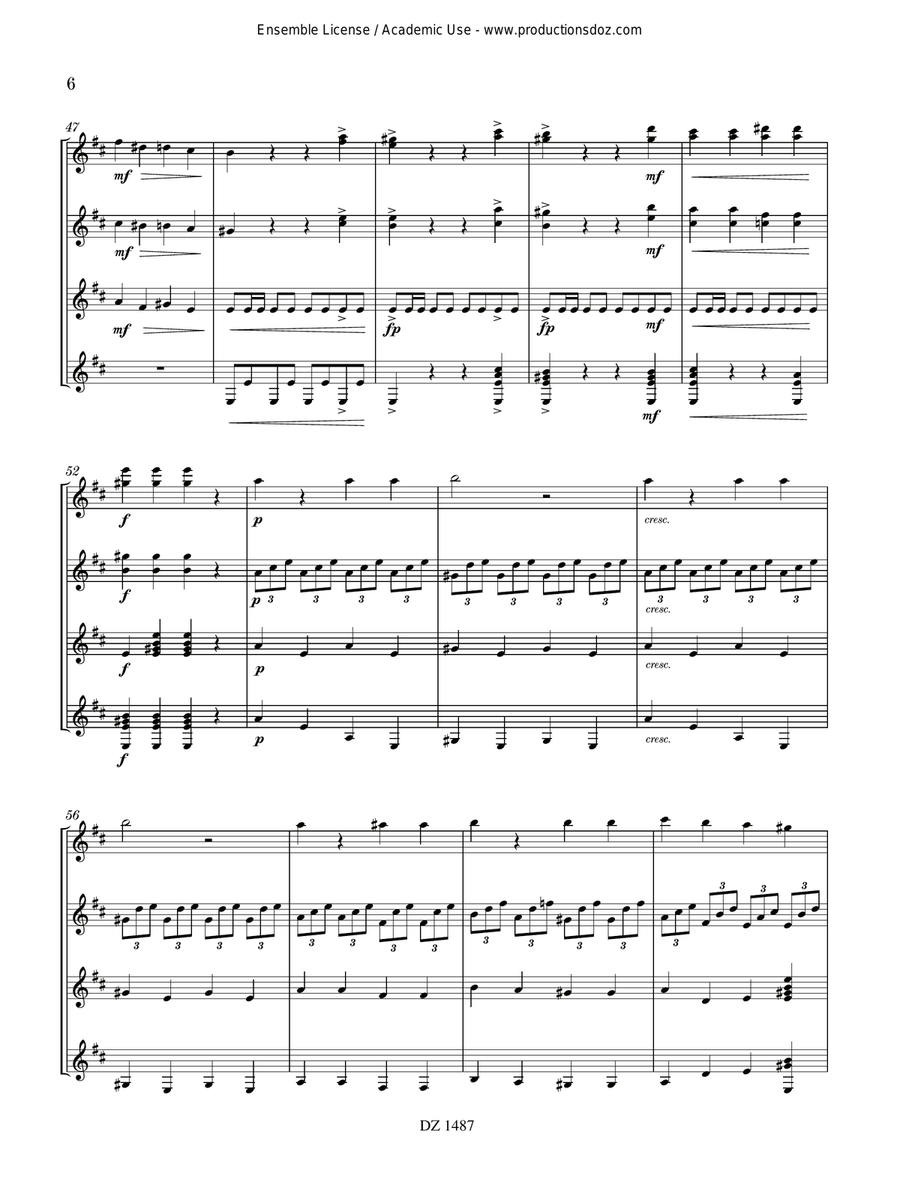 Sonate, Op. 15 Sonate, Op. 15 Guitar Ensemble scores gallery preview page 6