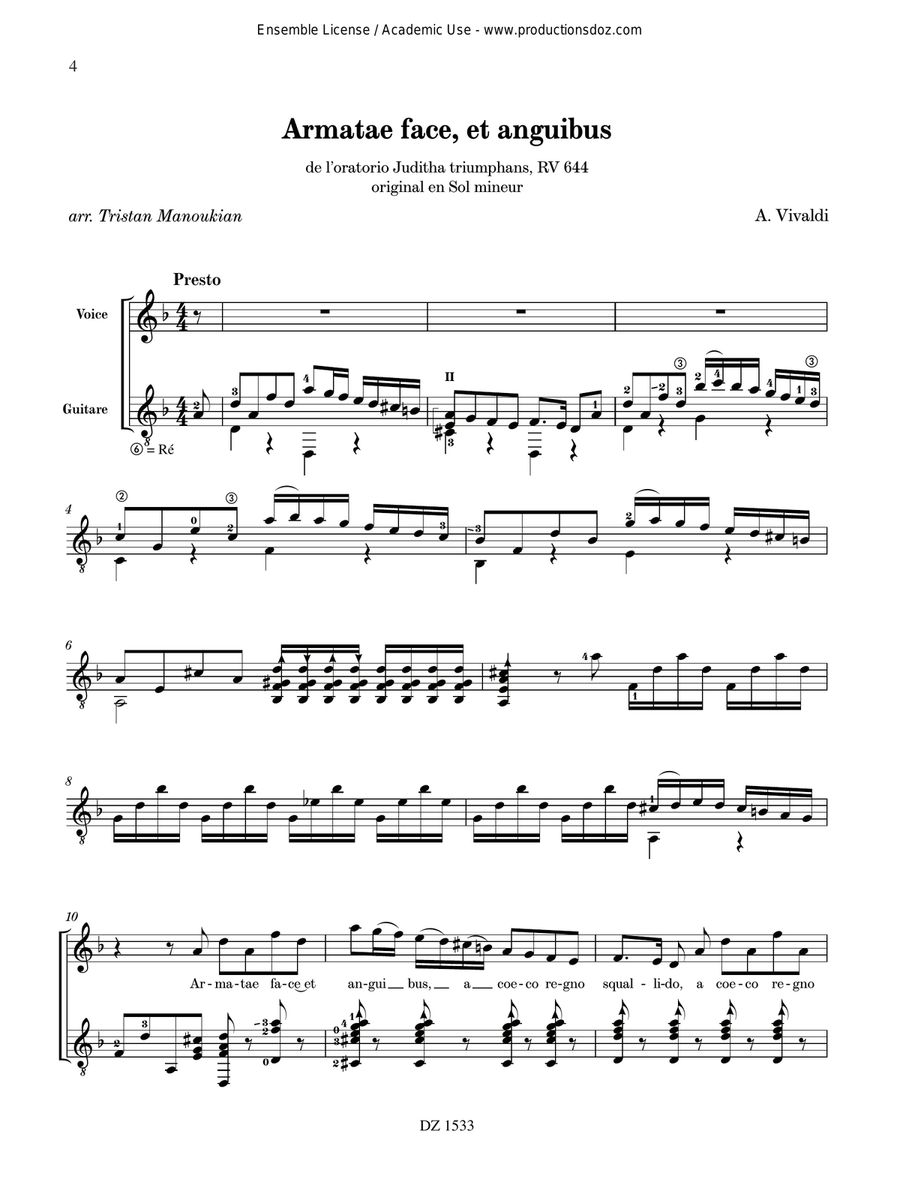 2 Arias 2 Arias Classical Guitar scores gallery preview page 4