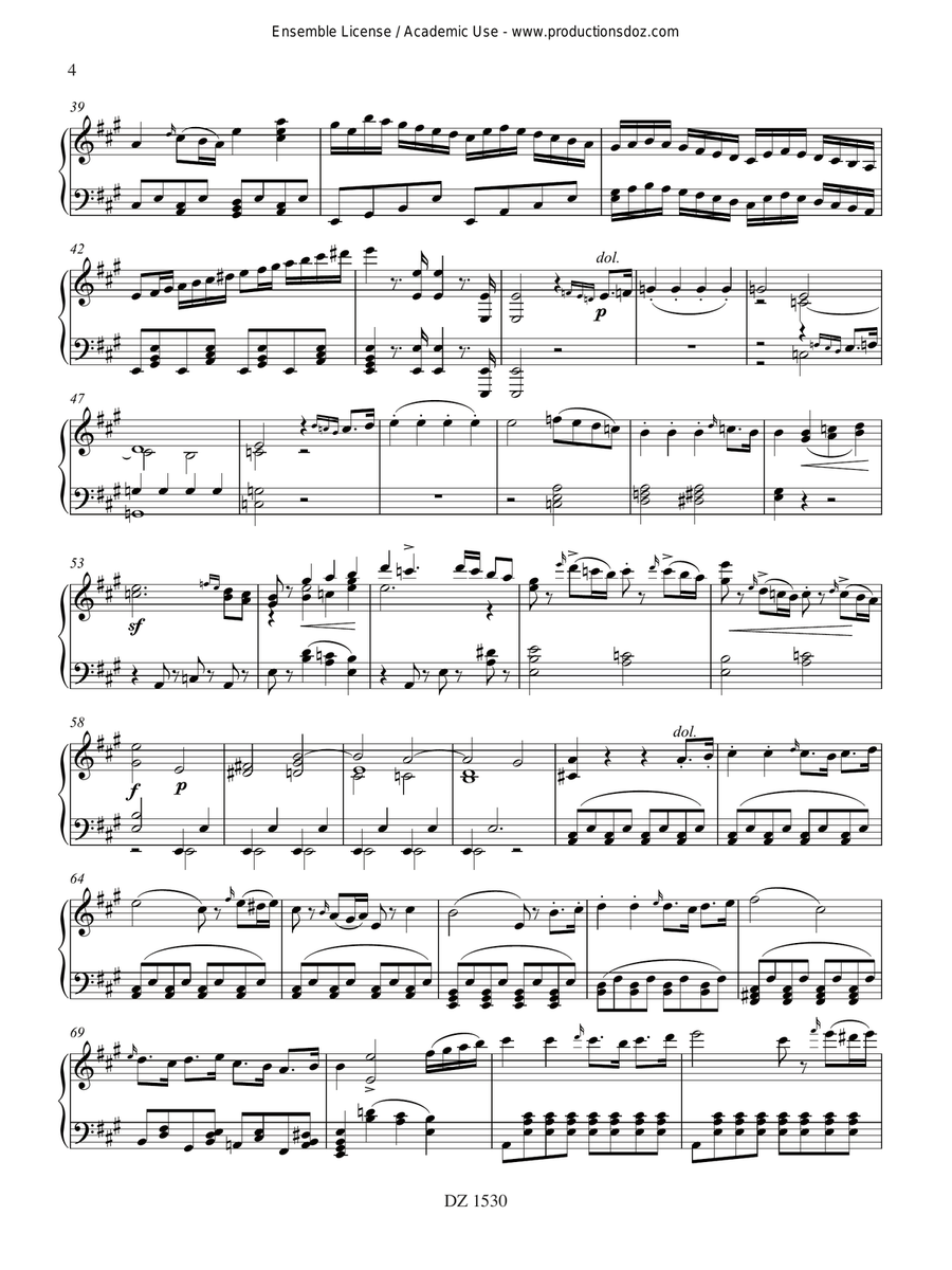Concerto in A, opus 30 (réduction de piano) Cello scores gallery preview page 4