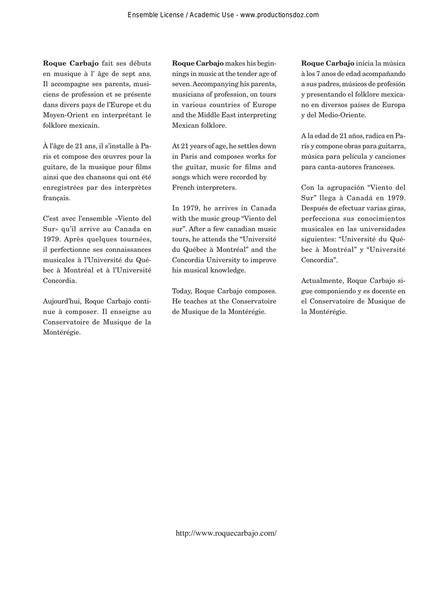 Duos d’Amérique latine Duos d’Amérique latine Classical Guitar scores gallery preview page 3