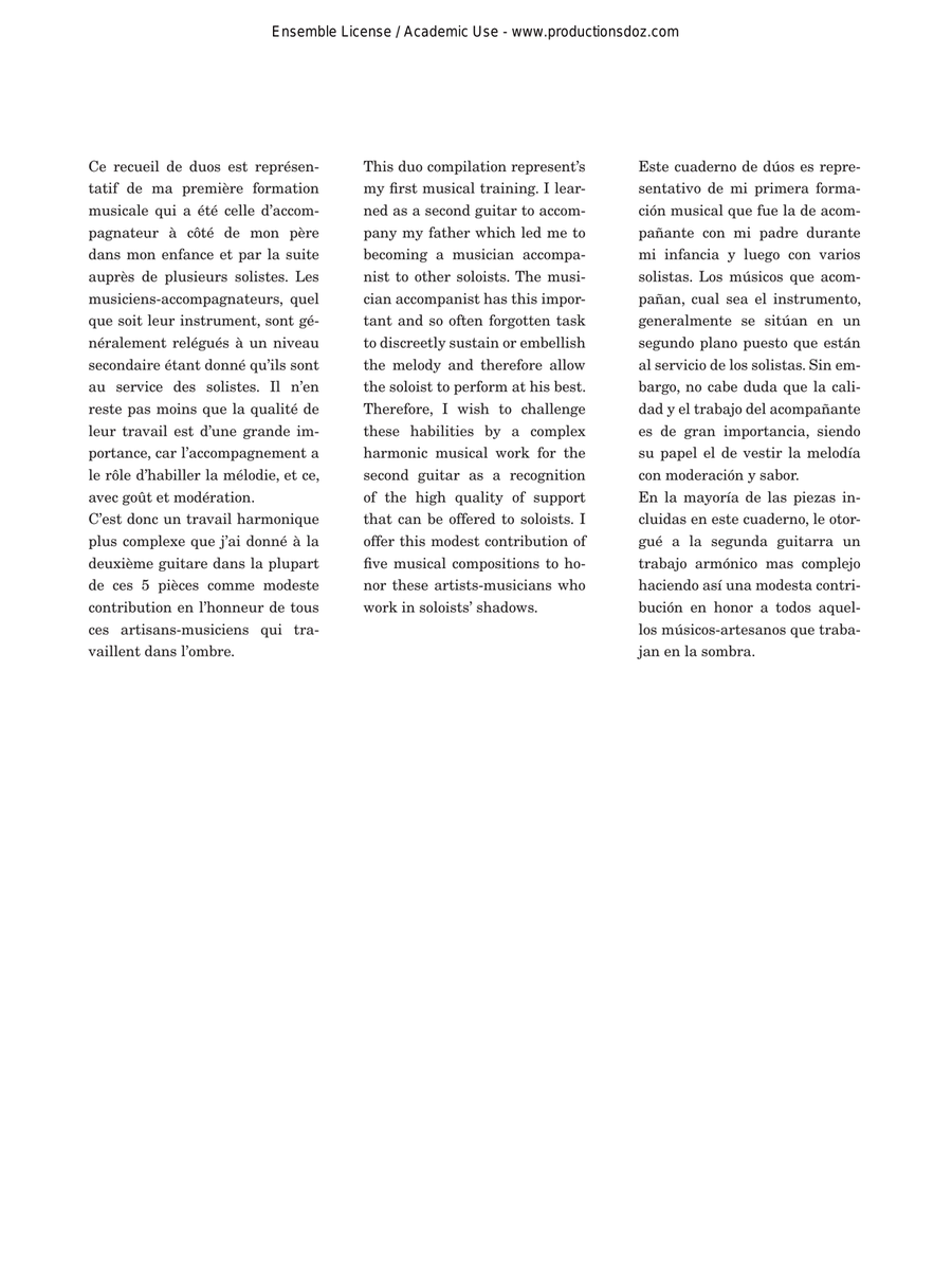 Duos d’Amérique latine Duos d’Amérique latine Classical Guitar scores gallery preview page 4
