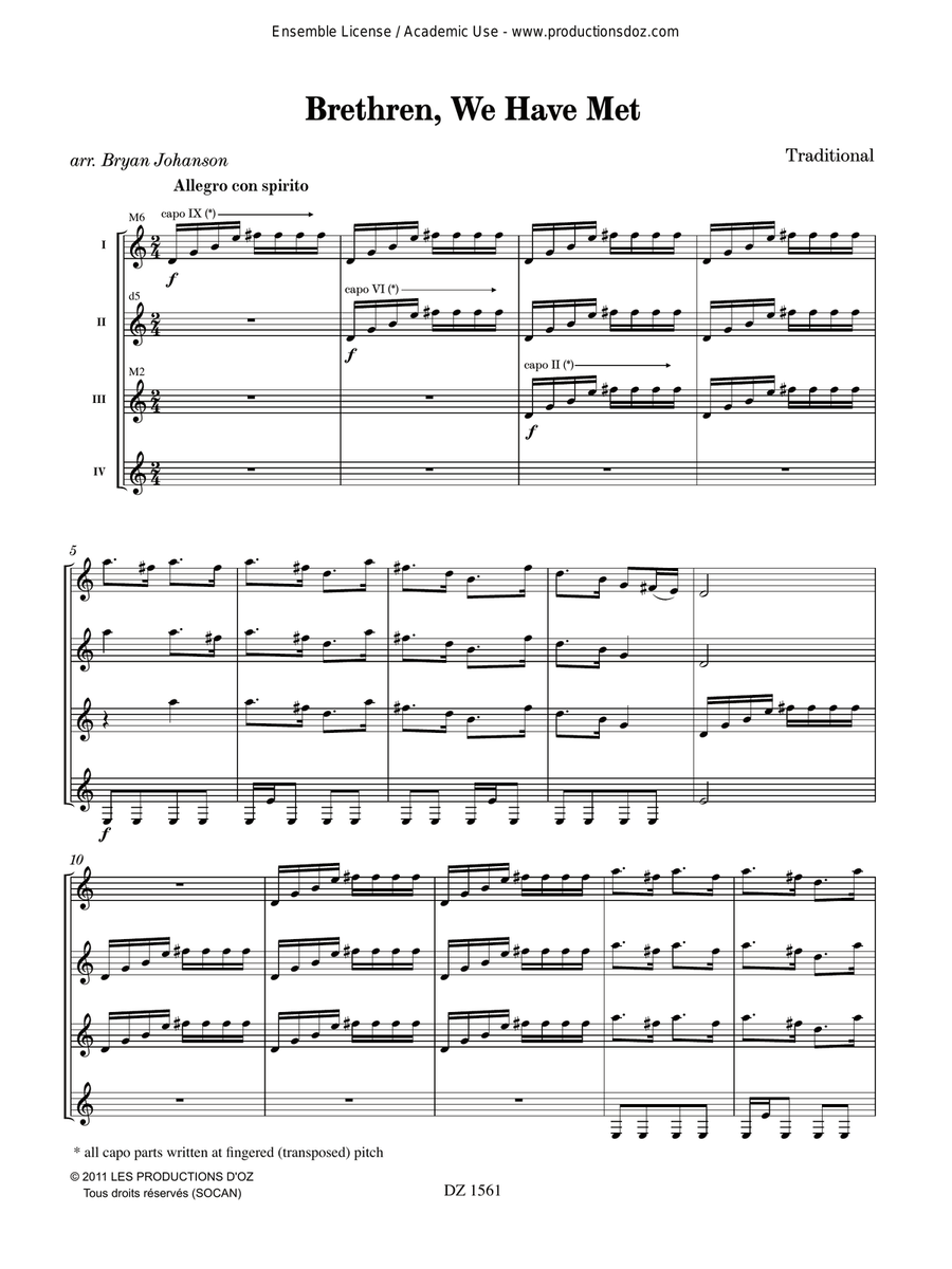 Brethren, We Have Met Brethren, We Have Met Guitar Ensemble scores gallery preview page 2