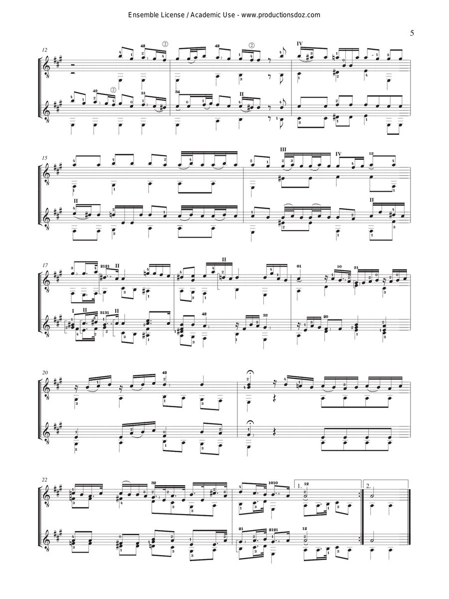 Sonata Sonata Classical Guitar scores gallery preview page 5