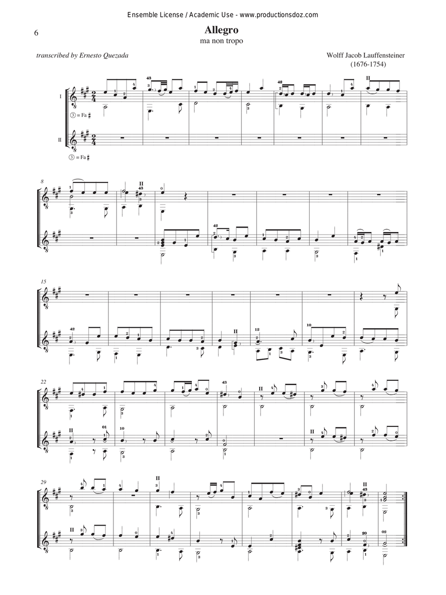 Sonata Sonata Classical Guitar scores gallery preview page 6
