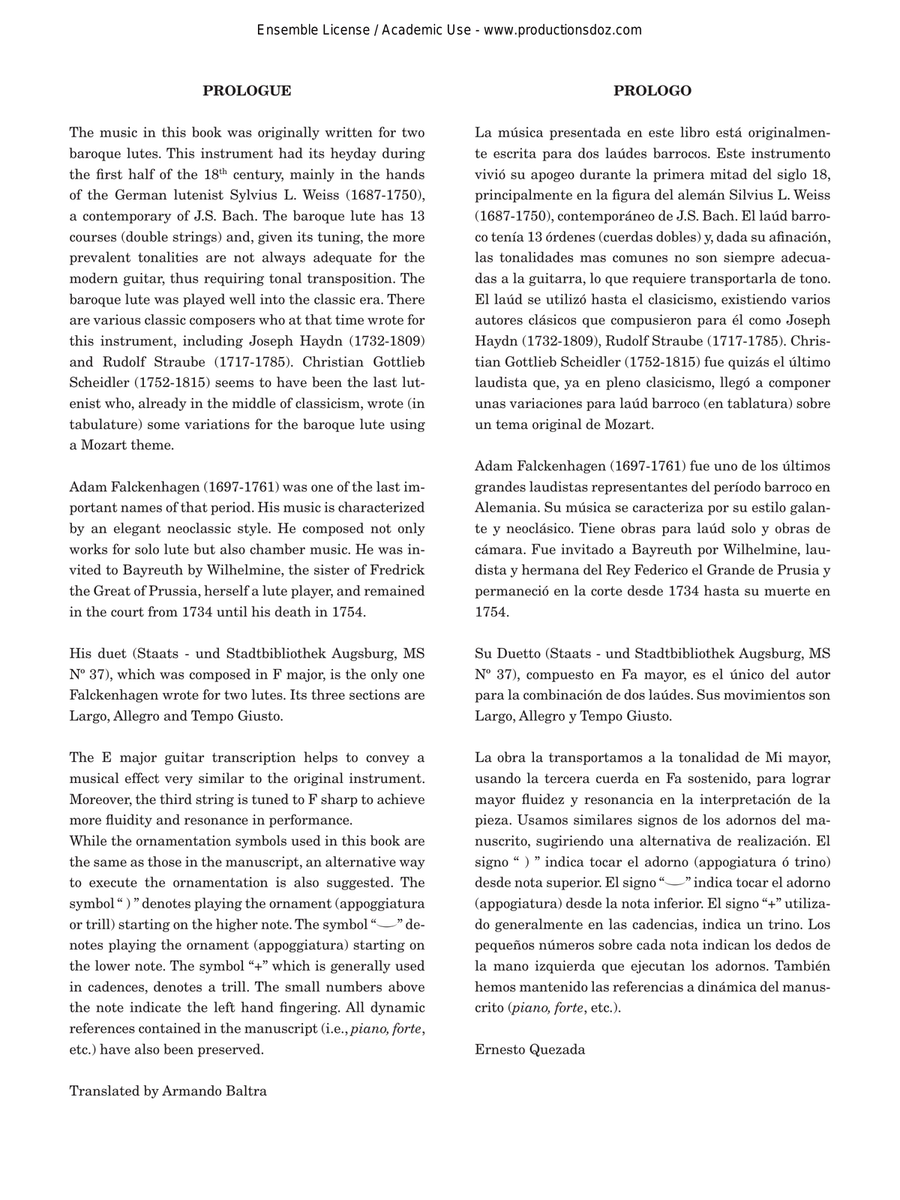 Duetto Duetto Classical Guitar scores gallery preview page 2