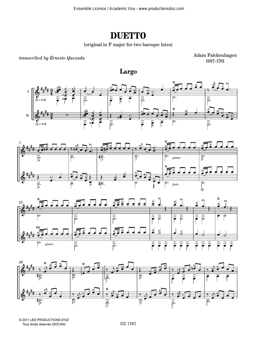 Duetto Duetto Classical Guitar scores gallery preview page 3